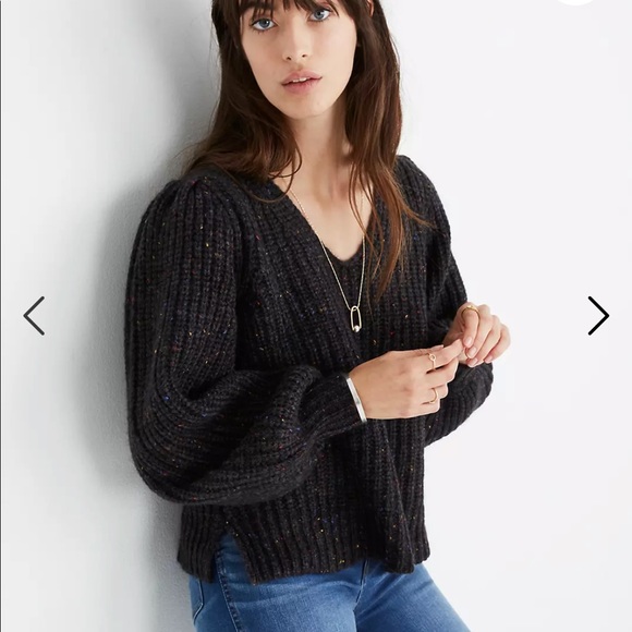 NEW Madewell Cozy Cabin Sweater marled chunky cardigan popcorn mix cozy - Picture 1 of 8